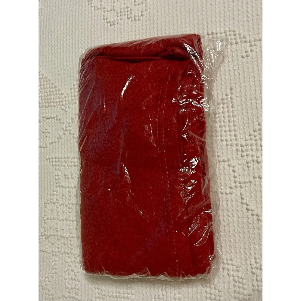 Delta Airlines Embroidered Logo Red Lap In Flight Blanket  New- Unopened Bag